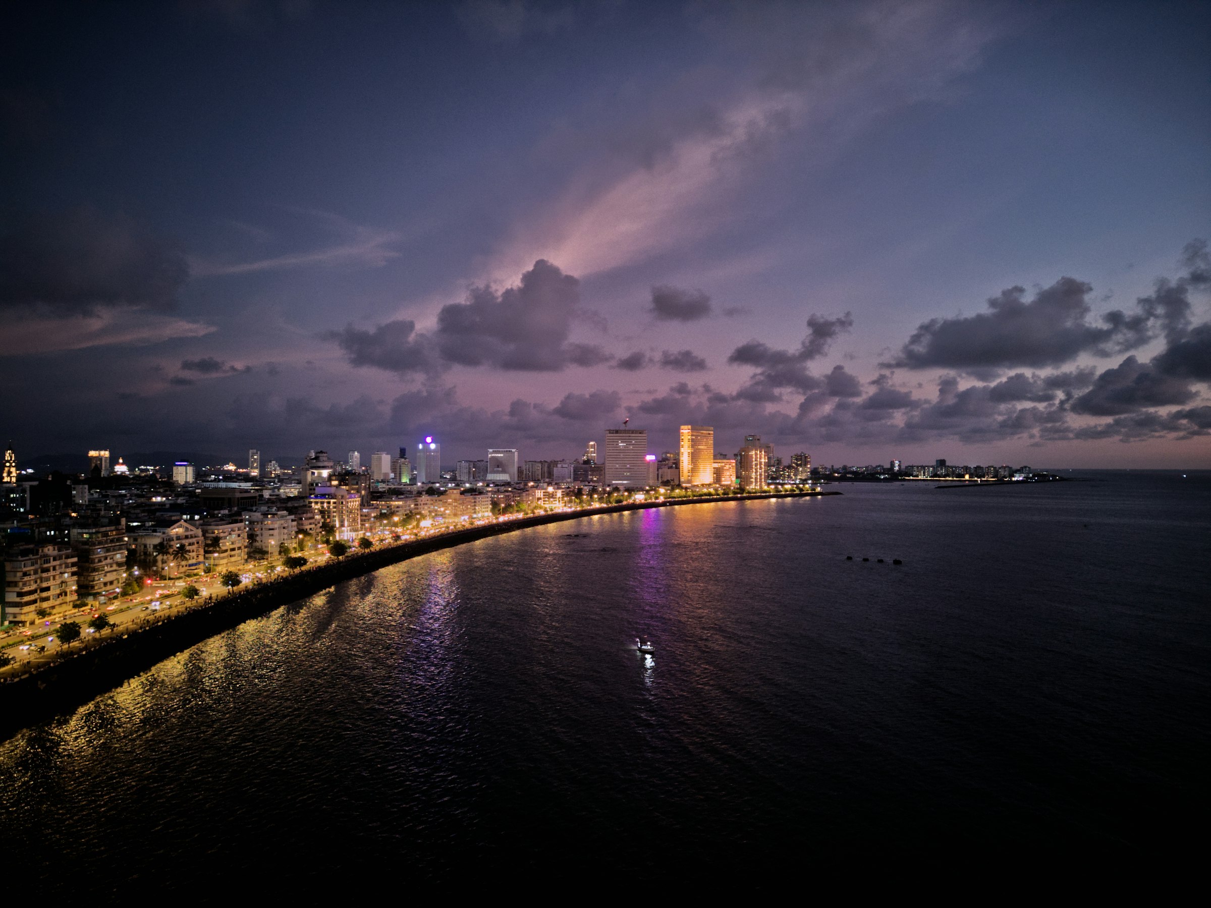 Mumbai skyline at dusk
